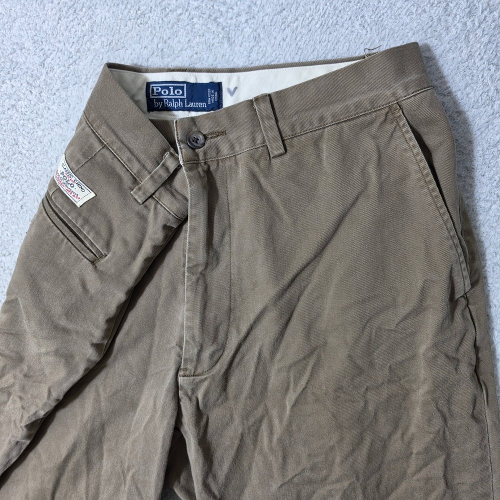 Polo Ralph Lauren Pants Mens 31/30 (27 actual) Brown Classic Chino Straight Leg